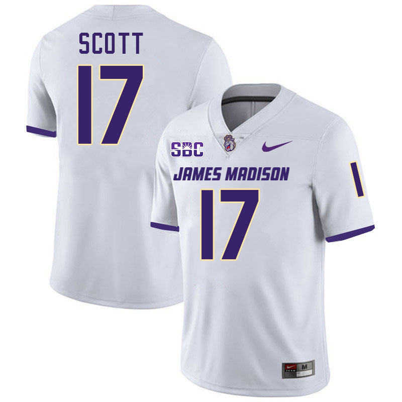 #17 Michael Scott JMU Jersey,James Madison Dukes Football Jerseys Stitched-White #17 Michael Scott JMU Jersey,James Madison Dukes Football Jerseys Stitched-White